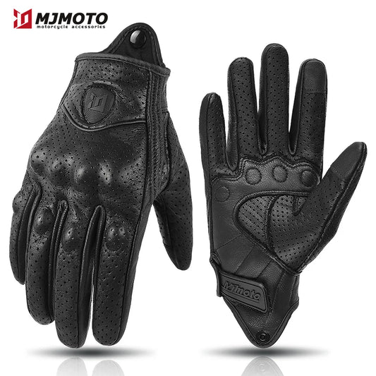Gants en cuir de moto