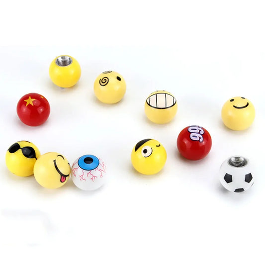4 Pcs Tire Valve Caps – Funny & Functional