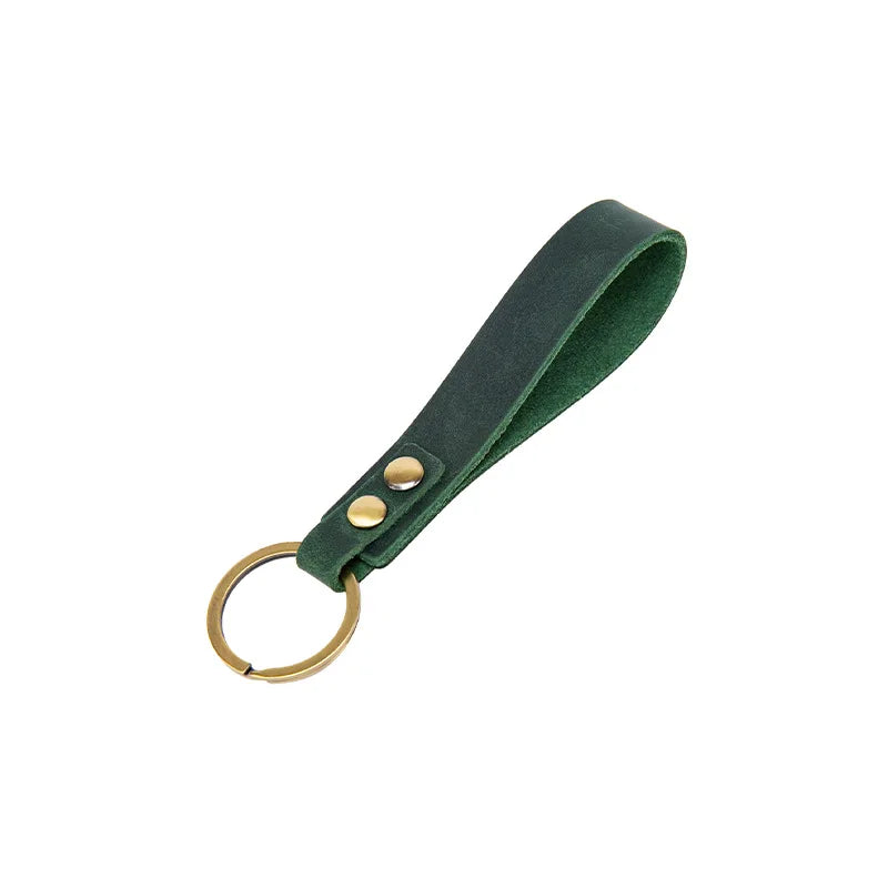 Vintage Cow Leather Keychain
