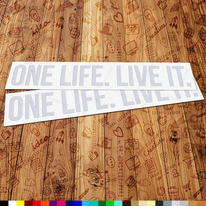 One Life Live It Sticker Set (2 pcs) 