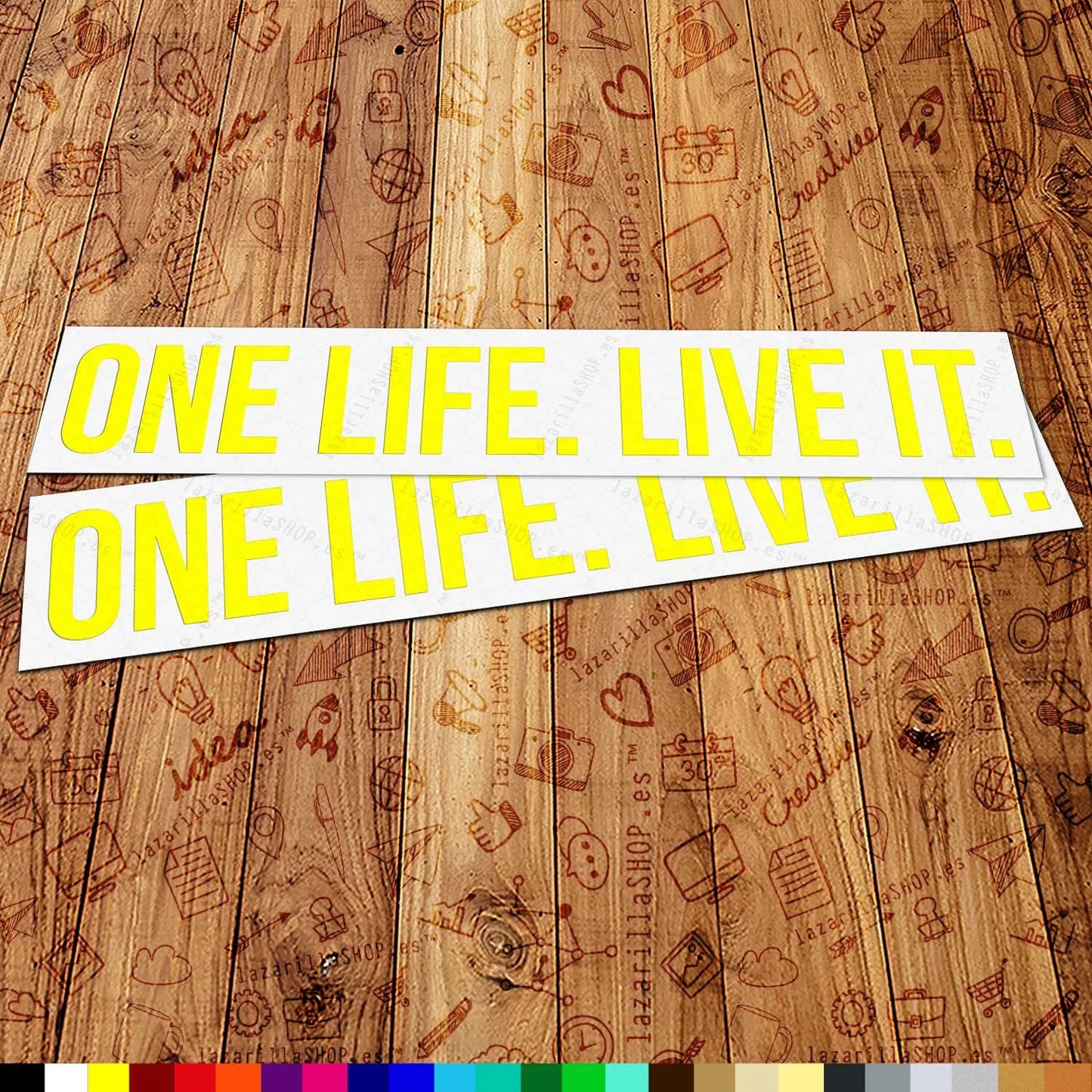 One Life Live It Sticker Set (2 pcs) 