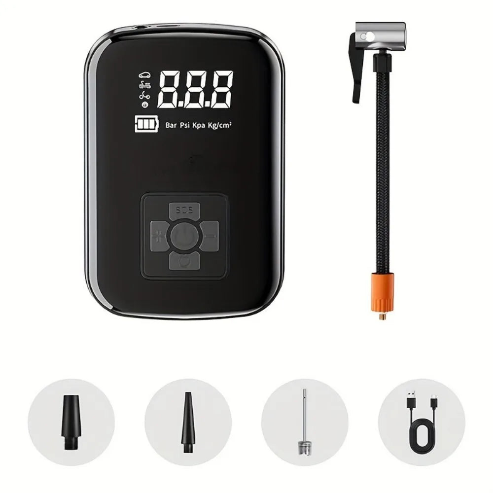 Inflador digital portátil de pneus