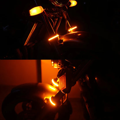 LED Turn Signal Light Strips for Motorcycle 