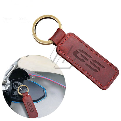 Porte-clés en cuir gaufré BW