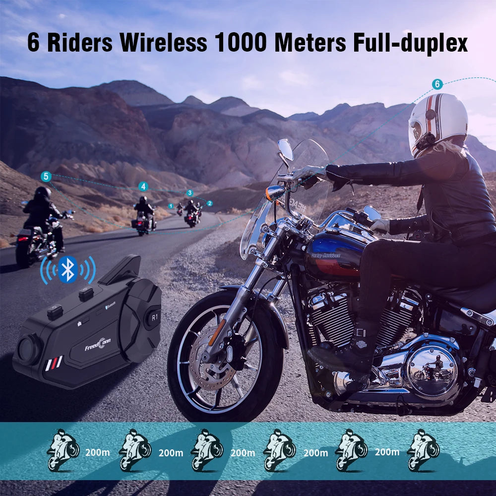 Motorcycle Helmet Bluetooth Intercom