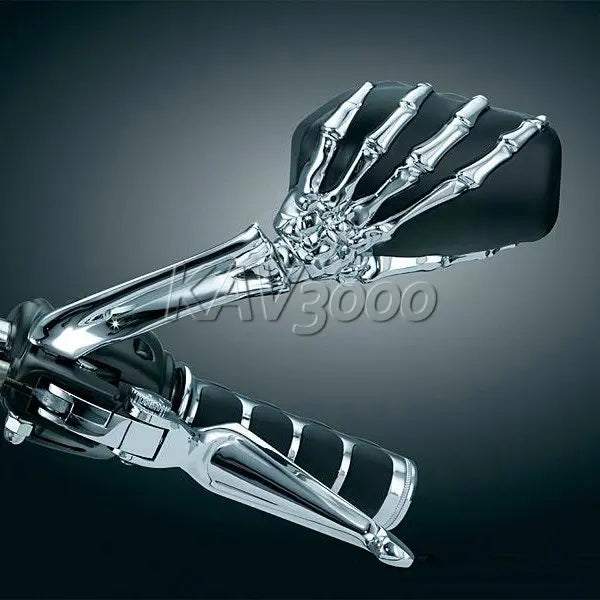 Skeleton Hand Motorcycle Mirrors