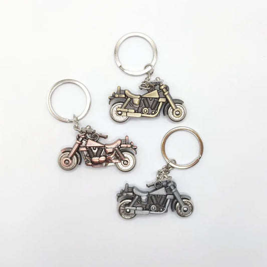 Retro Motorcycle Key Ring 