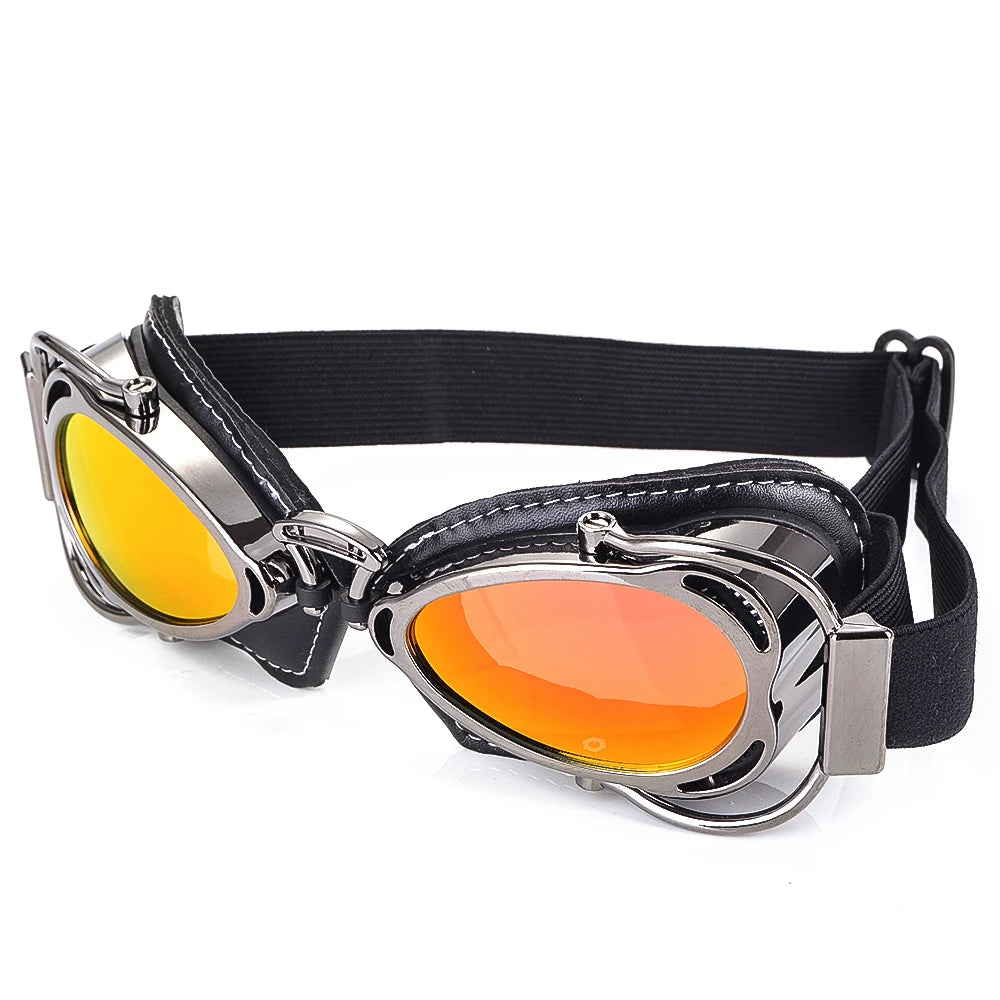 Occhiali da moto retrò 