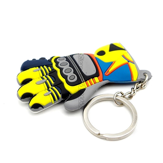 Motocross Gloves Keychain 