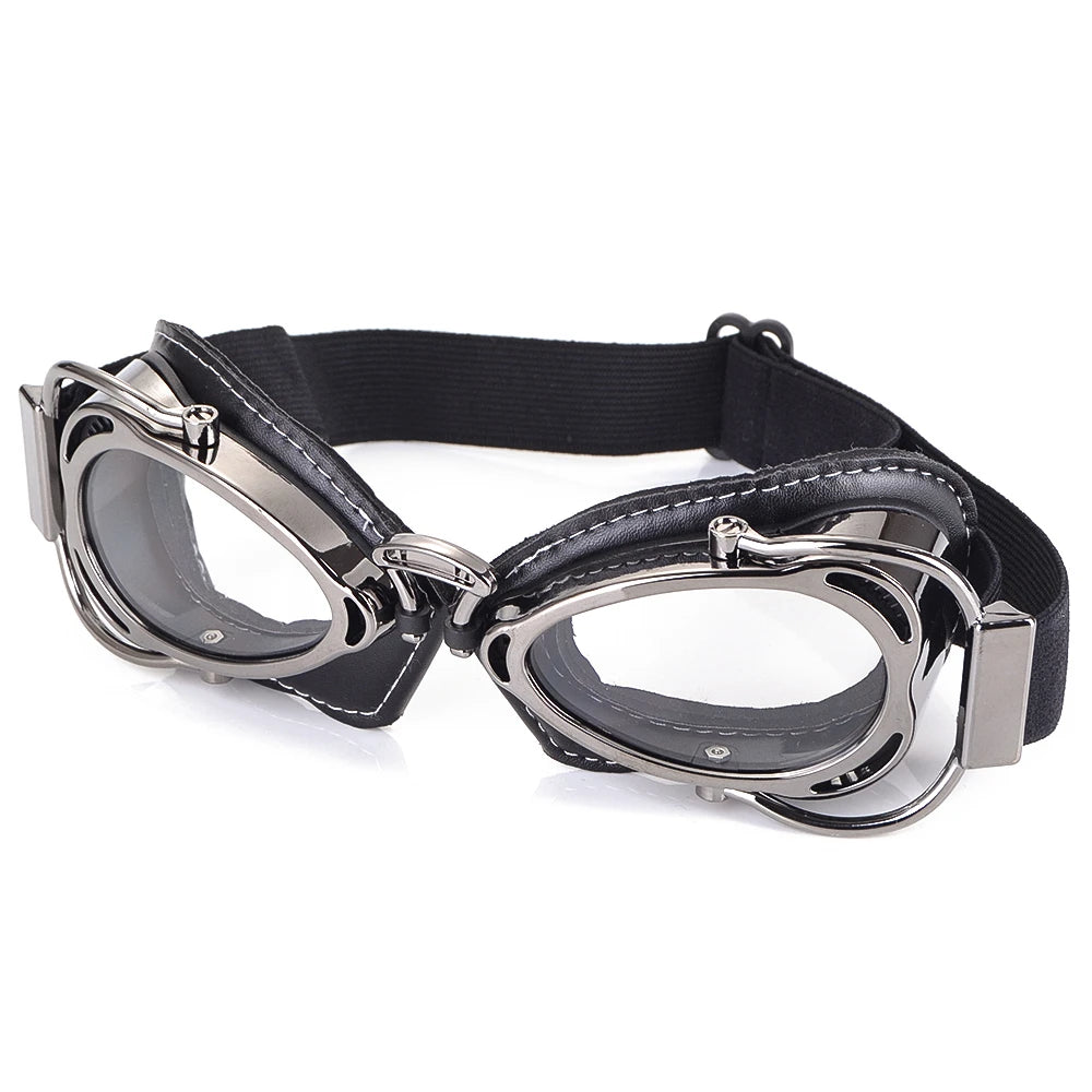 Occhiali da moto retrò 