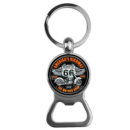 Highway Route 66 Keychain 