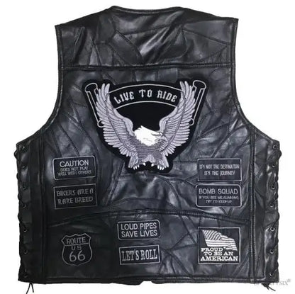 Live to Ride Leather Vest