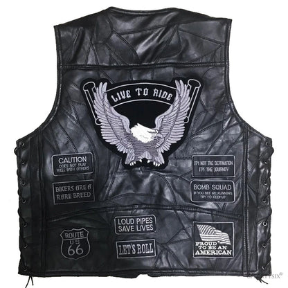 Live to Ride Leather Vest