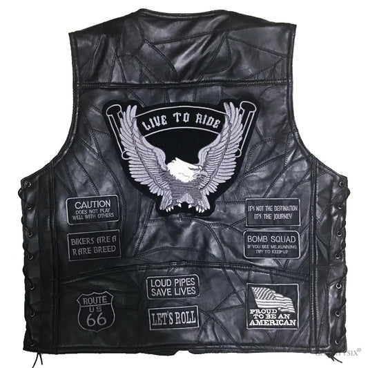 Live to Ride Leather Vest