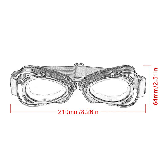 Gafas de moto retro 