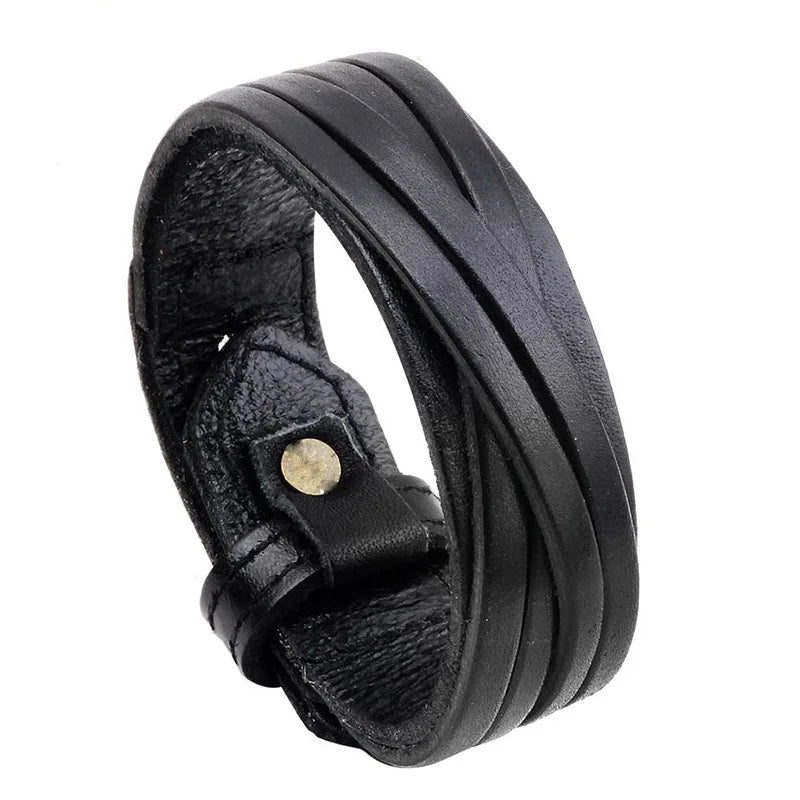 Vintage Punk Genuine Leather Bracelet 