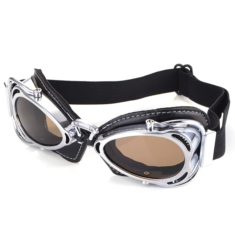 Occhiali da moto retrò 