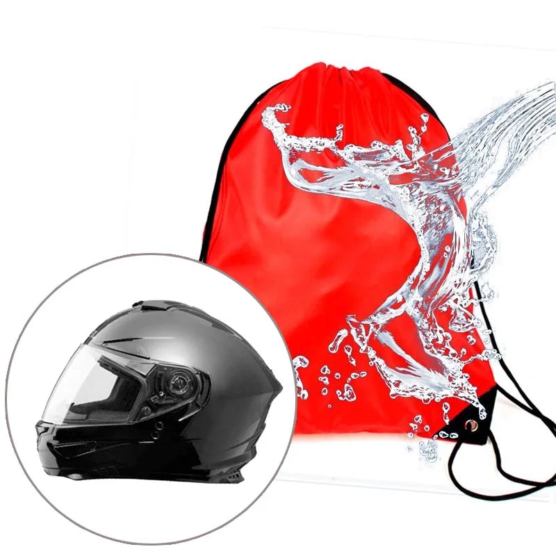 Motorcycle Helmet Drawstring Bag