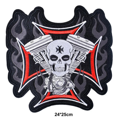 Punk Embroidered Iron On Patches 