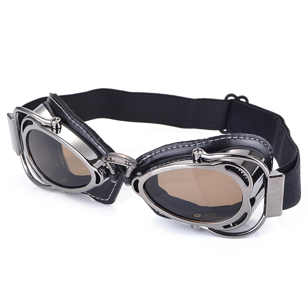 Occhiali da moto retrò 