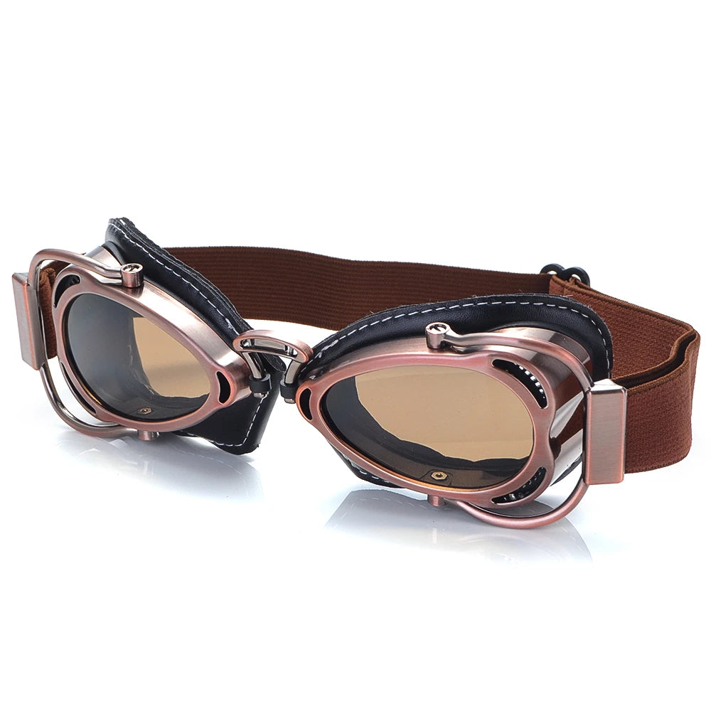 Occhiali da moto retrò 