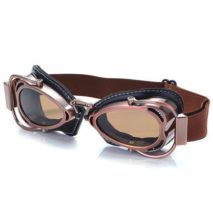 Occhiali da moto retrò 