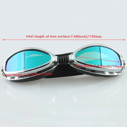 Vintage Retro Motorcycle Glasses 
