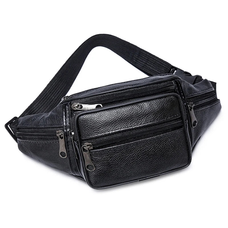 Men's Waist Pack PU Leather 