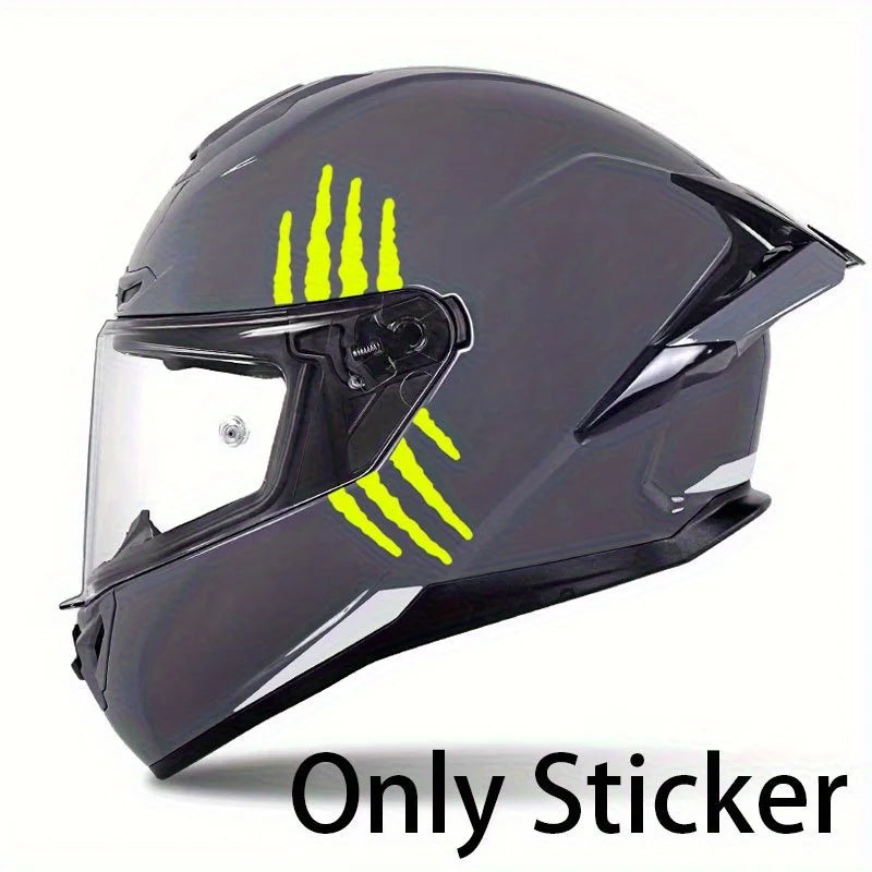 Claw Marks Helmet Stickers
