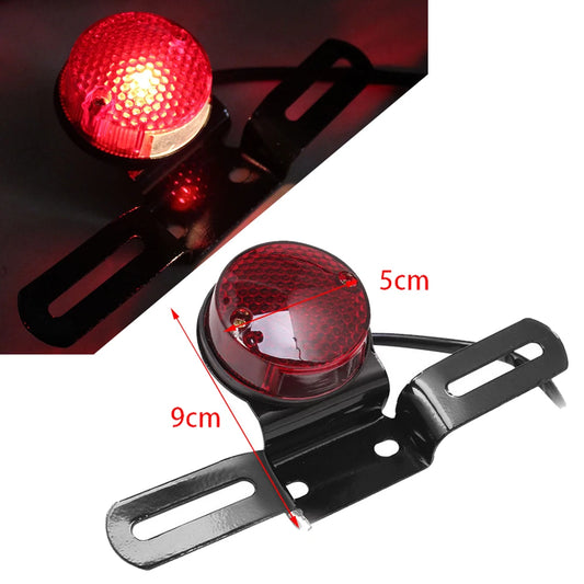 Motorcycle Retro Red Rear Tail Brake Stop 