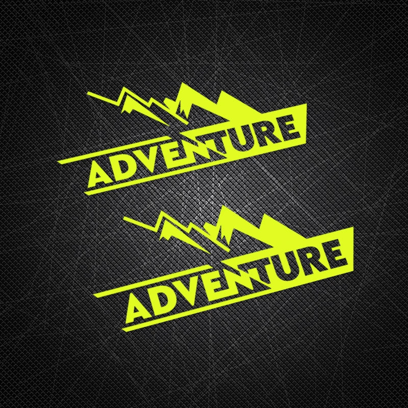 Adventure Mountain Decal Set BW