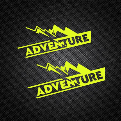 Adventure Mountain Decal Set BW