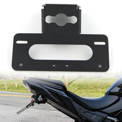 Motorcycle License Plate Holder with LED Light