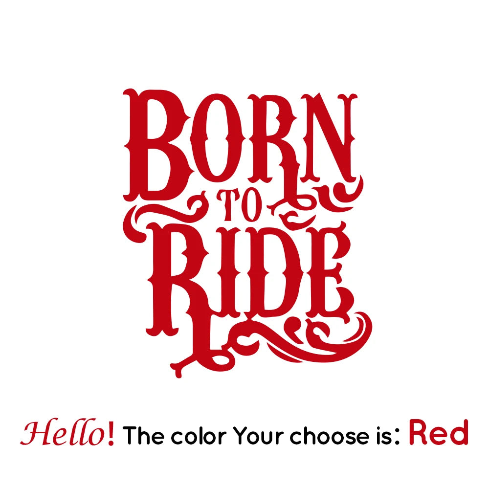 Born to Ride Motorcycle Sticker 