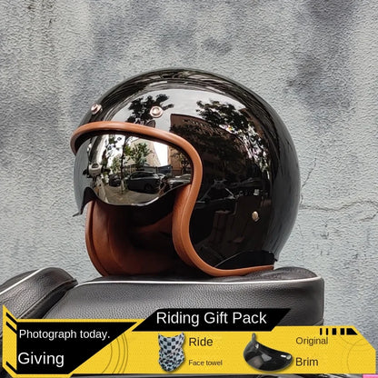 Open Face Half Motorcycle Helmet 