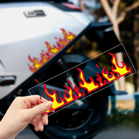 Motorcycle Fire Flame Sticker 