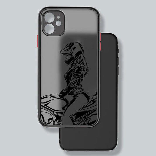 Motorradfahrer -Telefonhülle 