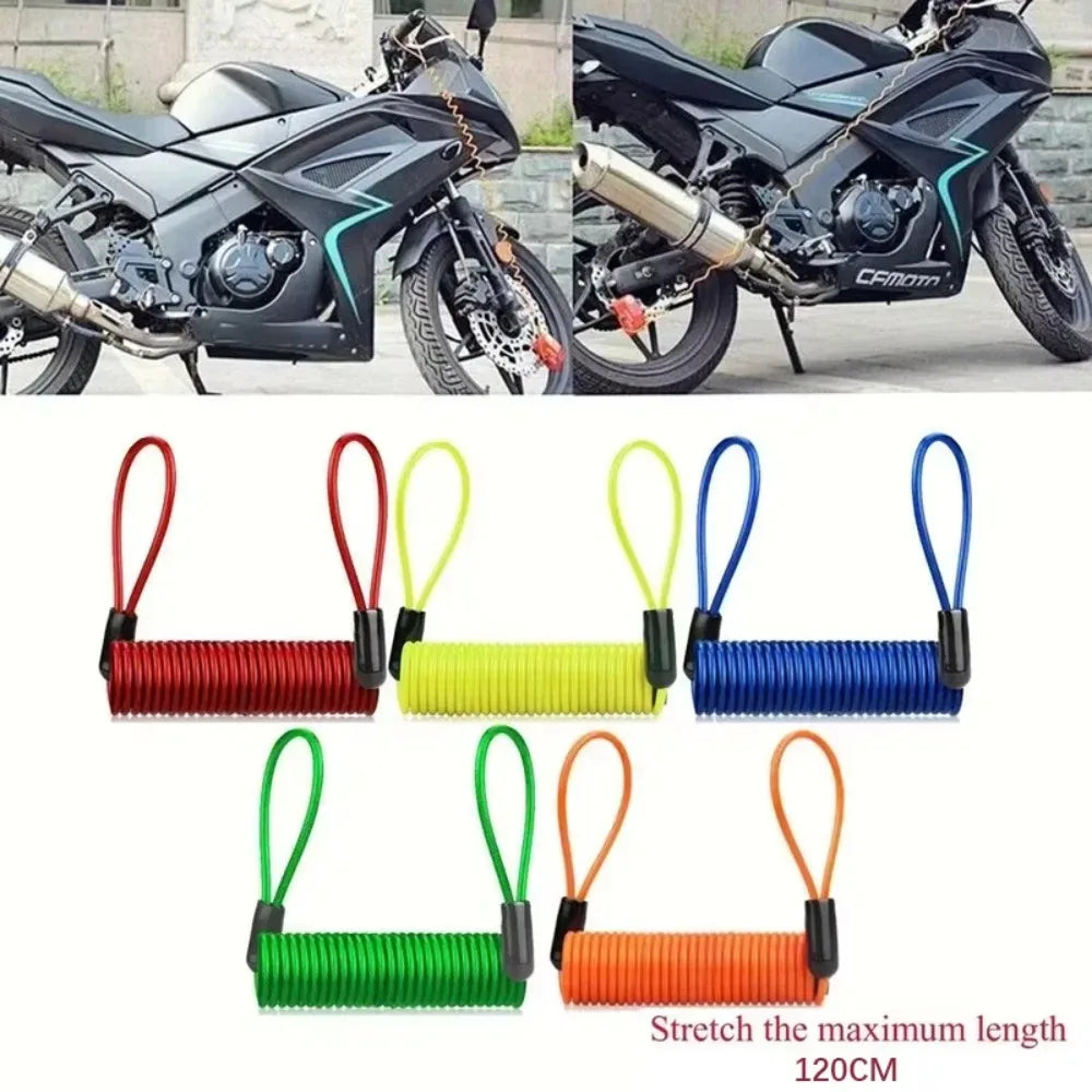 Câble de verrouillage de casque de moto