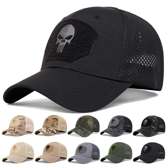 Skull Embroidery Cap 