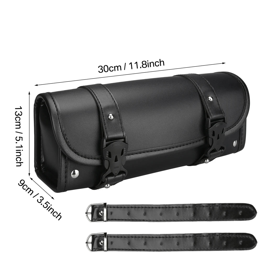 Motorcycle Saddlebags PU Leather Front 