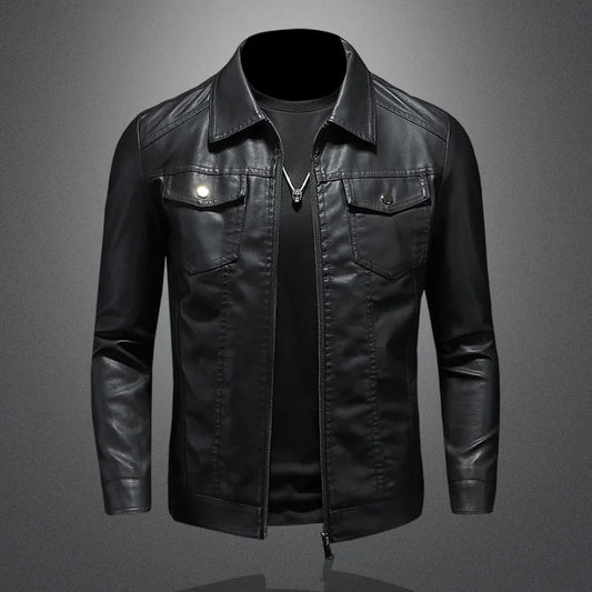 Men’s Black Leather Jacket