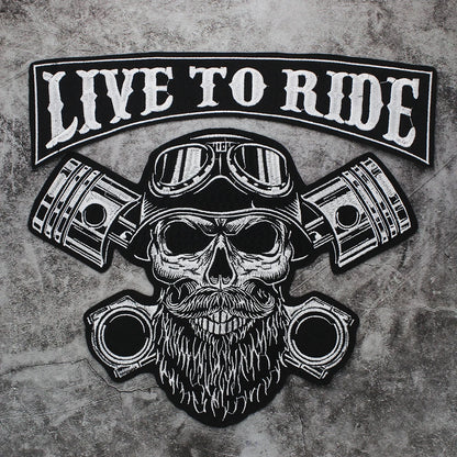 Letter Punk Skull Patch