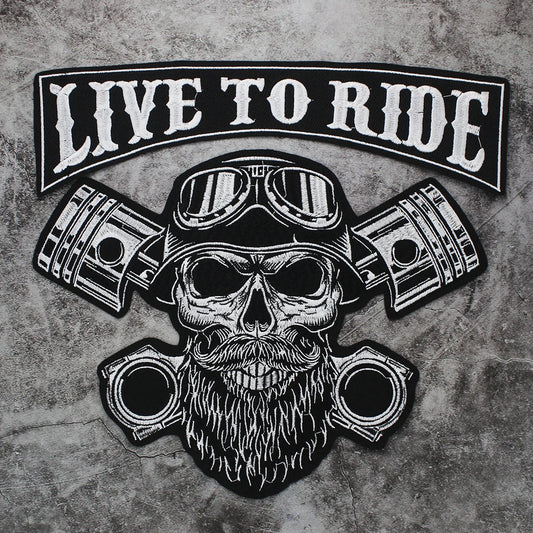 Letter Punk Skull Patch