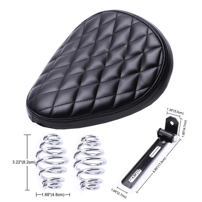 Motorcycle Leather Saddle Seat Retro 