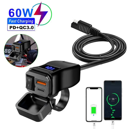 バイク用USB充電器