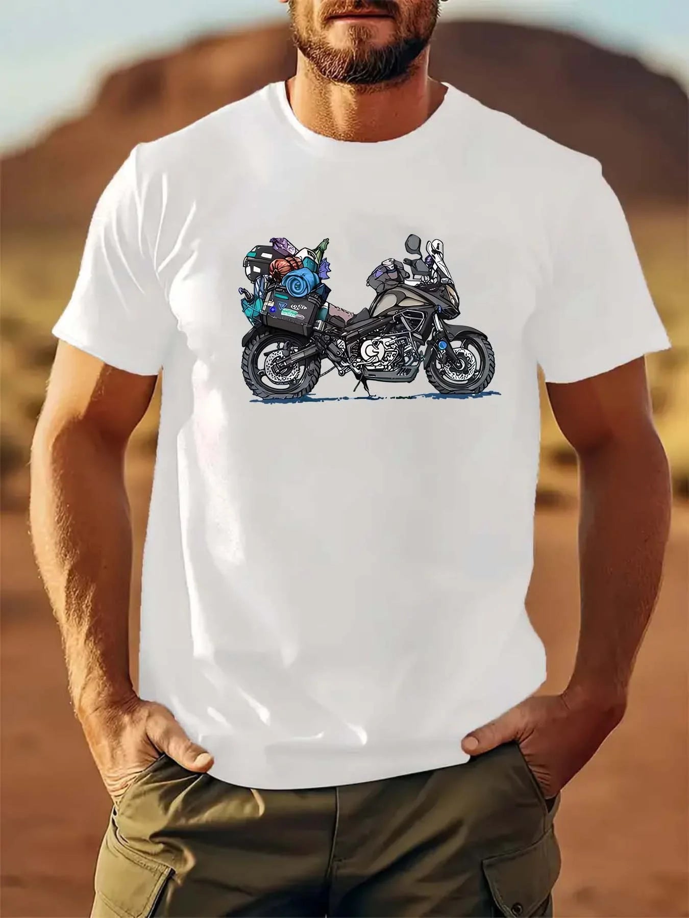 Men’s Motorcyclist Thematic Shirt 