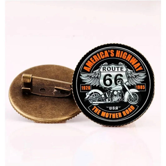 ROUTE 66 Brooch Pin – Vintage | Classic Style 
