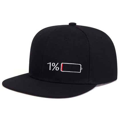 Battery Embroidery Adjustable Cap