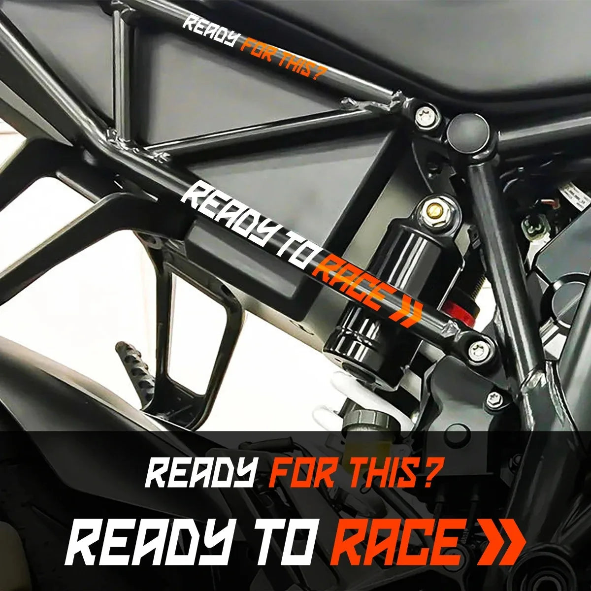 Ready to Race Motorbike Sticker 