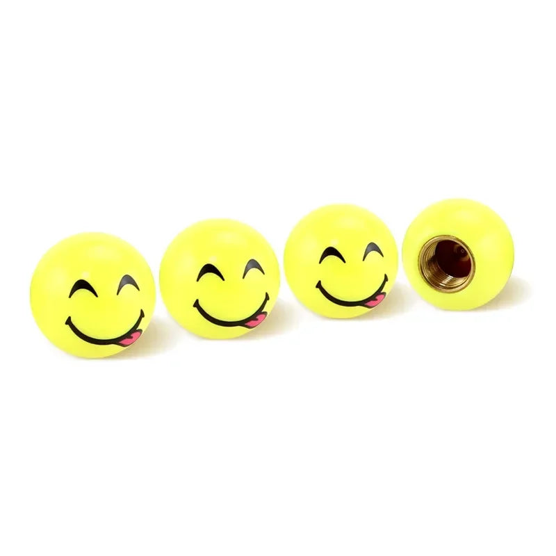 4 Pcs Tire Valve Caps – Funny & Functional 